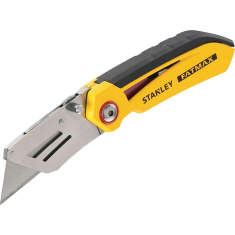 Stanley FatMax FMHT0-10827 Fixed Blade Folding Knife – 300mm Trapezoidal Ultra-Flexible Blade for Precise Cutting of Plastic and Cardboard