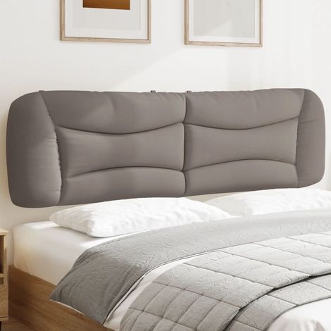 Kopfteil-Kissen Taupe 180 cm Stoff vidaXL604314