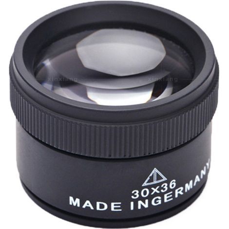 30X Jewelry Magnifier, Portable Metal Optical Magnifier, Pocket Magnifier for Coins, Stamps, Jewelry, Watches (1/5)