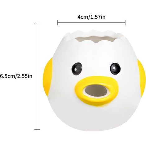 Eiertrenner mit Cartoon-Motiv Huhn Eiertrenner Keramik kreativer Eiertrenner aus Keramik ideal für Küche Backen und Camping perfektes Küchengerät (1/2)