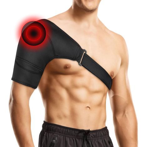 Soutien d'Épaule, Attelle de Soutien d’épaule avec Coussin de Pression, Maintien Épaule pour Hommes et Femmes, Support D'Épaule, Attelle d’épaule pour Épaule Luxation, Tendinite, Bursite (1/5)