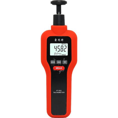 Tachymètre Numérique, testeur de Rotation 2 en 1 sans Contact et à Vitesse de Contact - TH-522 Lefou (1/5)