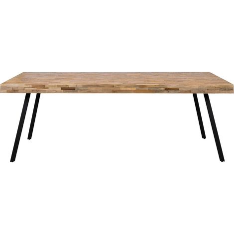Table à manger 220x100x74,5 cm en teck recyclé - TERRY (1/5)