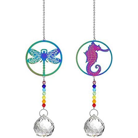 Attrape-soleil en cristal exquis, fabrication artisanale assurant une réflexion de la lumière incomparable pour la décoration intérieure, pendentif en cristal répandant des arcs-en-ciel dans votre mai