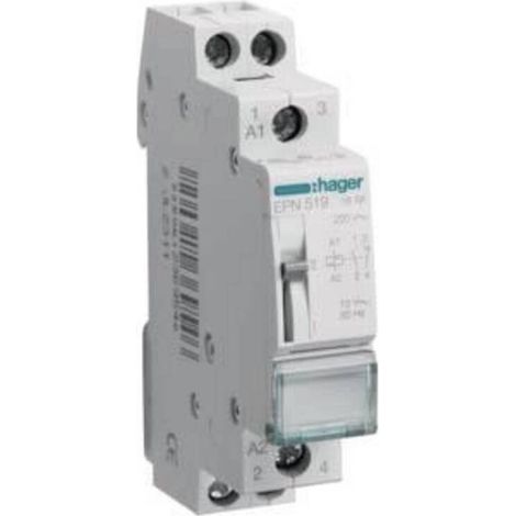 [NEUWERTIG] B-Ware Hager Stromstoßschalter Fernschalter Hutschiene Mechanischer Schalter Epn519 12 V (1/2)