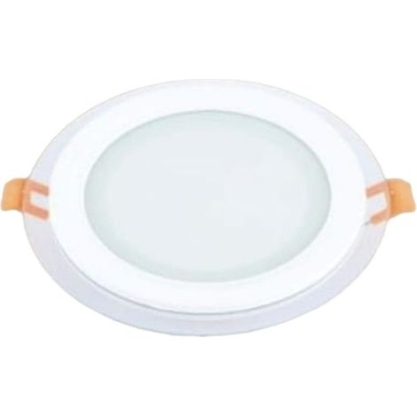 Led Pannello Incasso Luce 3000k-6500k 12w Tondo Am-cr-12 Avec Bord Transparent 00649