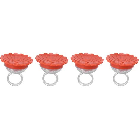 4PCS Mangeoire à Colibris Portative, Alimentation de Près, Couleurs Vives et Compacte pour Jardin (1/5)