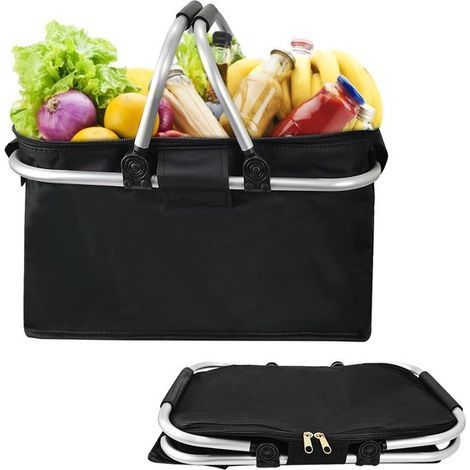 Panier isotherme pliable 45 x 22 cm – Imperméable et spacieux – Idéal pour les pique-niques et l'usage quotidien (1/5)
