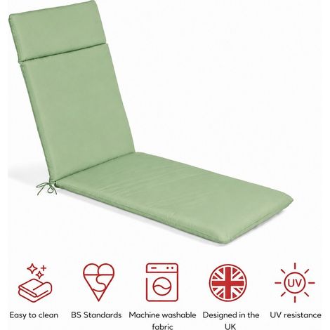 SP Lounger Pad Cushion - L198 x W60 x H6 cm - Lime