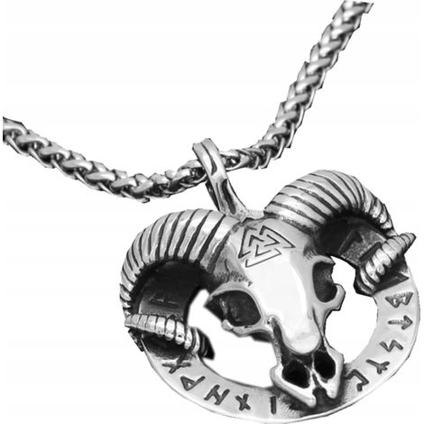 Collana vichinga con runa nordica dell'ariete 456 (1/5)