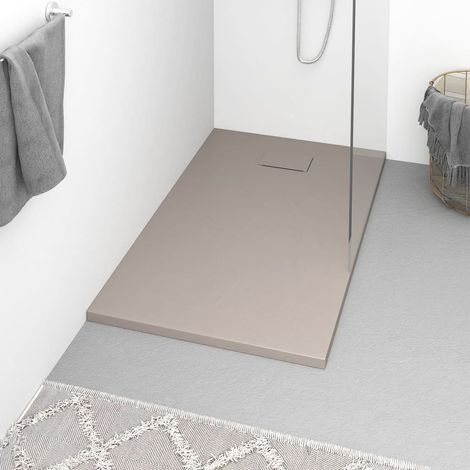 Receveur de douche SMC marron 120x70 cm