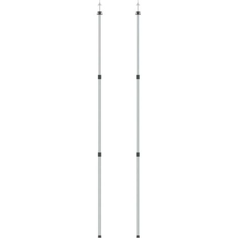 Aste Telescopiche per Tende 102-260 cm 2pz in Alluminio