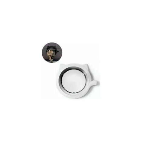 Chatière Chat Flip, Chatière Chien Chatière Blanc Hole (1/4)