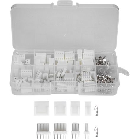 Connecteurs de Fils JST XH 230 Pièces - Bornes 2, 3, 4, 5 Broches pour Circuits Électriques (1/5)