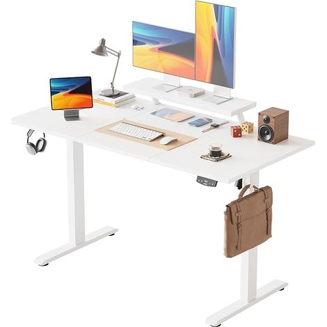 Electric Height Adjustable Desk with Monitor Stand (1/5)