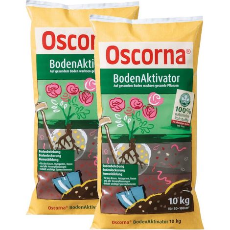 Oscorna Bodenaktivator 20 kg Bodenverbesserer Rasen Obst Gemüse Blumen Dünger