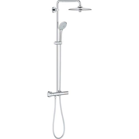 Grohe Euphoria - Duschset mit Thermostat, Durchmesser 26 cm, 3 Strahlarten, Chrom 26515000 (1/3)
