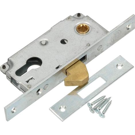 Kotarbau – Serrure à crochet pour portail coulissant – Acier galvanisé résistant à la corrosion – Entraxe 72mm – Axe 40mm – Longueur 120mm (1/5)