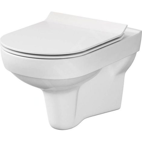 Cersanit City - WC suspendu avec abattant SoftClose, CleanOn, blanc K701-143 (1/5)