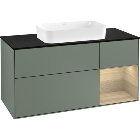 Villeroy & Boch F302PCGM Meuble sous-lavabo Finion F30
