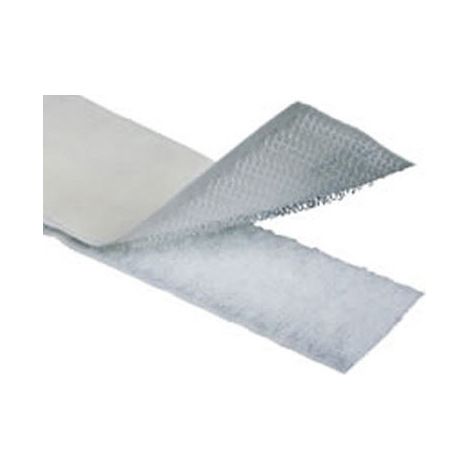 Rolle 25+25mt weißer selbstklebender Klettverschluss m+h 20mm (1/2)