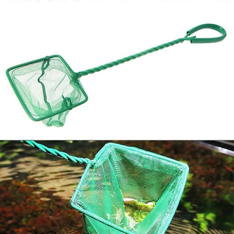 Épuisette de pêche pour aquarium, maille fine, 3 4 5 6 8 10 pouces, avec poignée confortable (1/4)