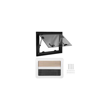 Fenêtre de camping-car 16X12 pouces avec pare-soleil, Double couche, résistante aux UV, Angle droit, pour remorque (1/5)