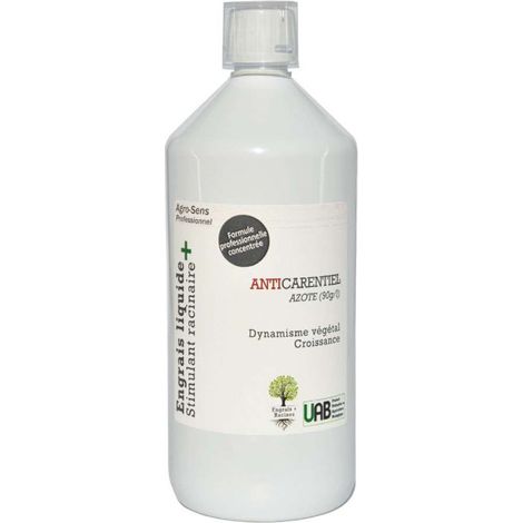 Azote organique, formule liquide concentrée - Agro Sens - 1 litre (500 litres de préparation)