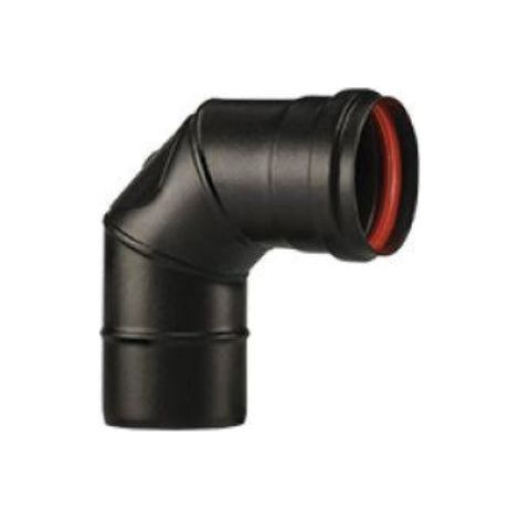 Curva -Ellbogen 90 ° für Rauchrohr Pelletofen - 8cm