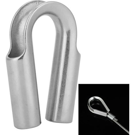Douille en Acier Inoxydable 304 pour Câble de Treuil Marine, Accessoire Bateau (Diamètre 10mm)
