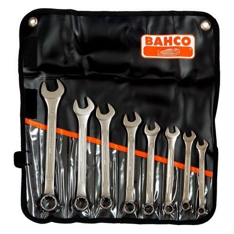 BAHCO - Jeu de clés mixtes en pouces - 8 pcs/pochette