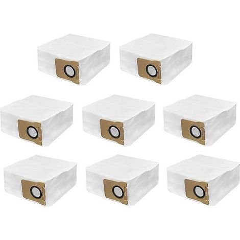 8PCS Sacs à Poussière pour Robot Aspirateur X20, Filtres de Rechange Jetables, Compatibles avec Nettoyage Automatique, Lot de 8 (1/5)