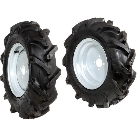 Coppia ruote 5.0x10" disco fisso falciatrice NIBBI FC 30 M - FC 30 H - FC 30 HM