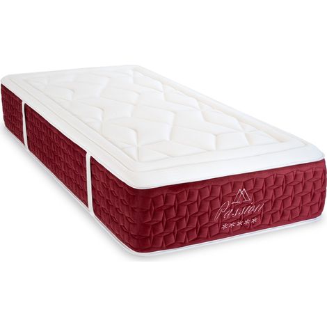 Matelas Passion Ressorts ensachés Accueil mémoire de forme - 32cm - 90 x190 cm (1/4)
