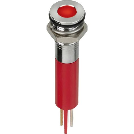 APEM Q8F1CXXR24E Luce di segnalazione a LED Rosso A filo 8 mcd