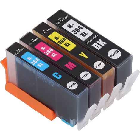 Cartouche d'encre transparente inaltérable pour imprimante Photosmart B8550 B8553 B8558 C6380 C6383 BK CMY (1/5)