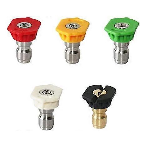 5 buses à connexion rapide pour nettoyeur haute pression essence Wilks-USA/P1/Hyundai/Rocwood, 5 embouts de buse (1/5)