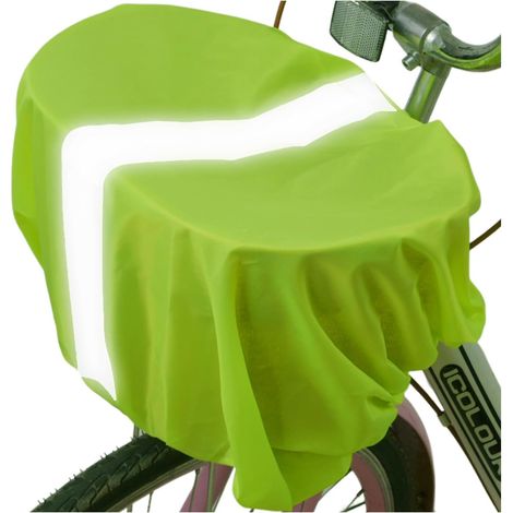 Housse de Pluie imperméable pour Panier de vélo 35 L avec Bande réfléchissante pour Porte-Bagages arrière Vert (1/5)