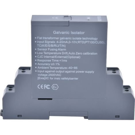GLC Spannungs- und Stromsignaltransmitter-Isolator, Steckbarer Stromverteiler, 1 Eingang DC 0-10 V (1/5)