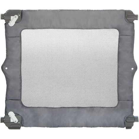 Barrière de Sécurité de Voyage, pour Escalier, Fixation par Pression, Barrière pour Bébé Également Pratique pour les Chiens, de 6 Mois à 2 Ans, Dark Grey (Gris Foncé) (1/5)
