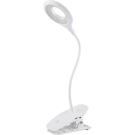 Lampe de lecture à pince, lampe de lecture LED sans fil à piles à fixer au lit pour la chambre d'enfant, pour étudier (1/5)