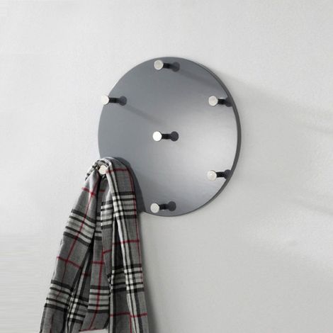 Patère Murale Ronde "Kely" 35cm Gris