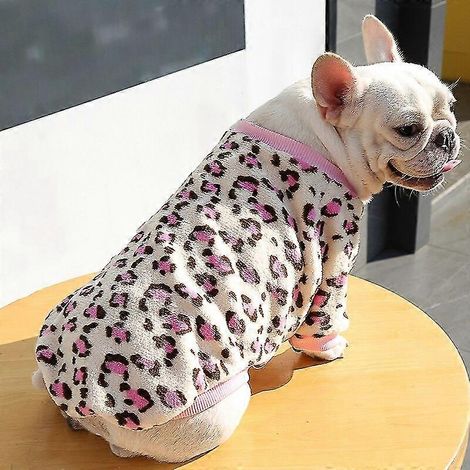 Sudadera con capucha para perro pequeño con estampado adorable, chaleco de forro polar suave color coral para mascotas, ropa de invierno para perros, sudadera para bulldog francés, gato, chihuahua, yo (1/5)