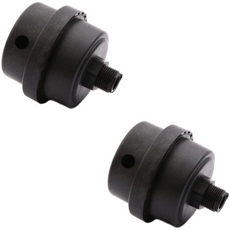 BUNTHAUS PA 2er-Pack Schalldämpferfilter aus Kunststoff für Luftkompressoren, Gebläse, Luftkompressoren und Kessel (1/4 Zoll), Lefou (1/4)