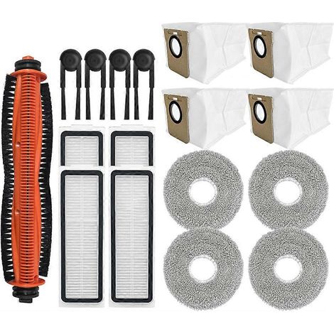 Kit d'accessoires et de pièces détachées pour aspirateur robot Xiaomi Mijia M40S / OV31CN : brosse Tricut, filtre HEPA, chiffon de nettoyage, sac à poussière (1/5)