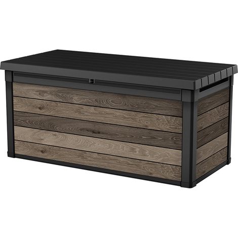 Keter Walnut Aufbewahrungsbox - 570L - 142,5x65,3x78,2cm - Dunkelbraun (1/5)
