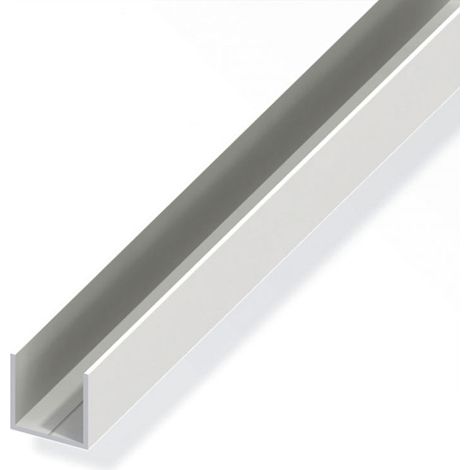 Profilo a u 7.5x1 pvc bco 2.5 mt