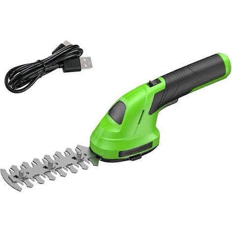 Taille haie sans fil électrique USB C rechargeable Grass et Shrub Shear One Hand Bush taille haie pour Yard (1/5)