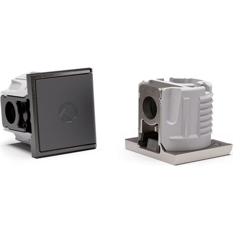 Bolsa 100 uds Portaestante Poket Pro 19mm Antracit a (1/4)