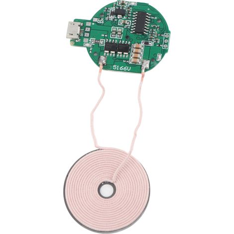 Caricabatterie wireless fai-da-te, modulo trasmettitore di ricarica a bobina singola di grandi dimensioni, elevata efficienza di ricarica, protezione multilivello, robusto e durevole per telefoni cell (1/5)